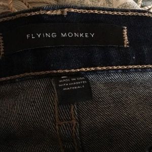 Flying Monkey distressed jeans.